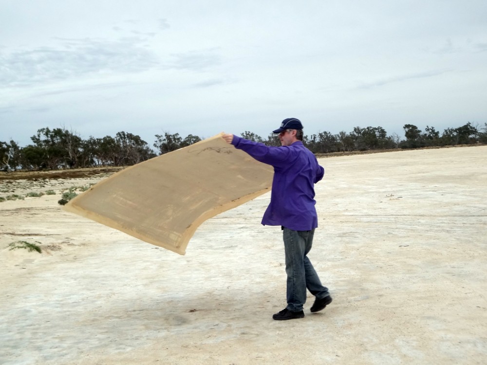 On Site, Wimmera Salt Lakes by Robert Habel